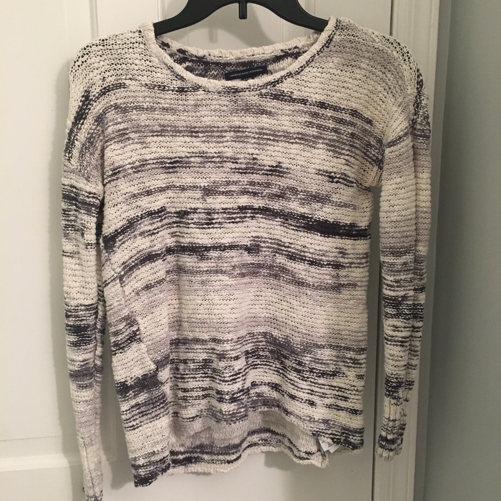 Black and white sweater